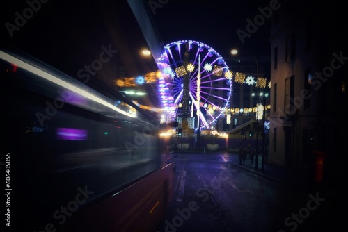 ferris wheel in night © Steven