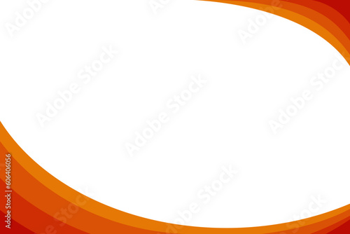 Orange Abstract Background Element Border Corner Frame Curve Wallpaper Presentation Education Business Design Layers Gradient Flat Normal Simple Vector