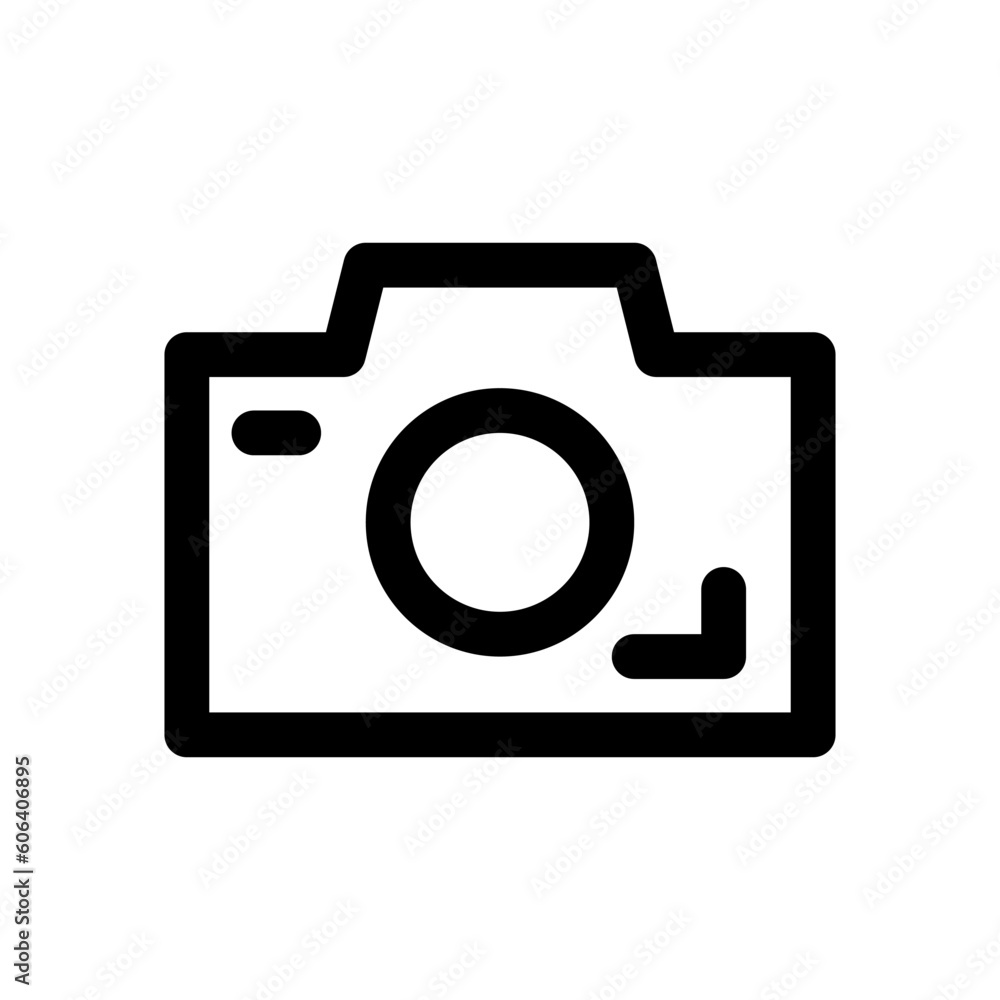 camera icon line style vector camera icon line style vector