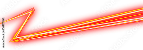 Neon Speed ​​Lines with orange glow