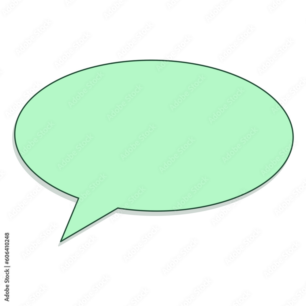 Green Bubble Speech Icon Green Bubble Speech Icon