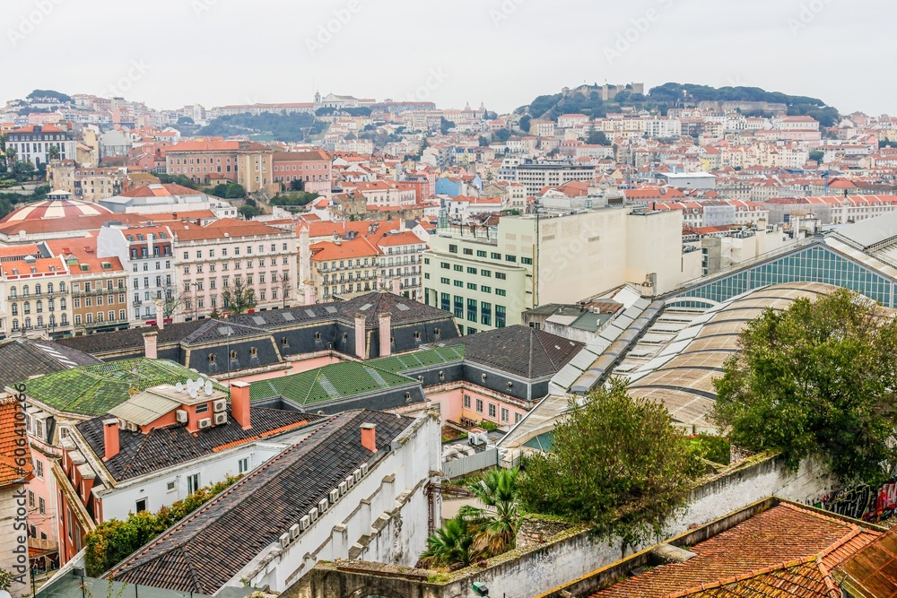 landscape over the city of Lisbon