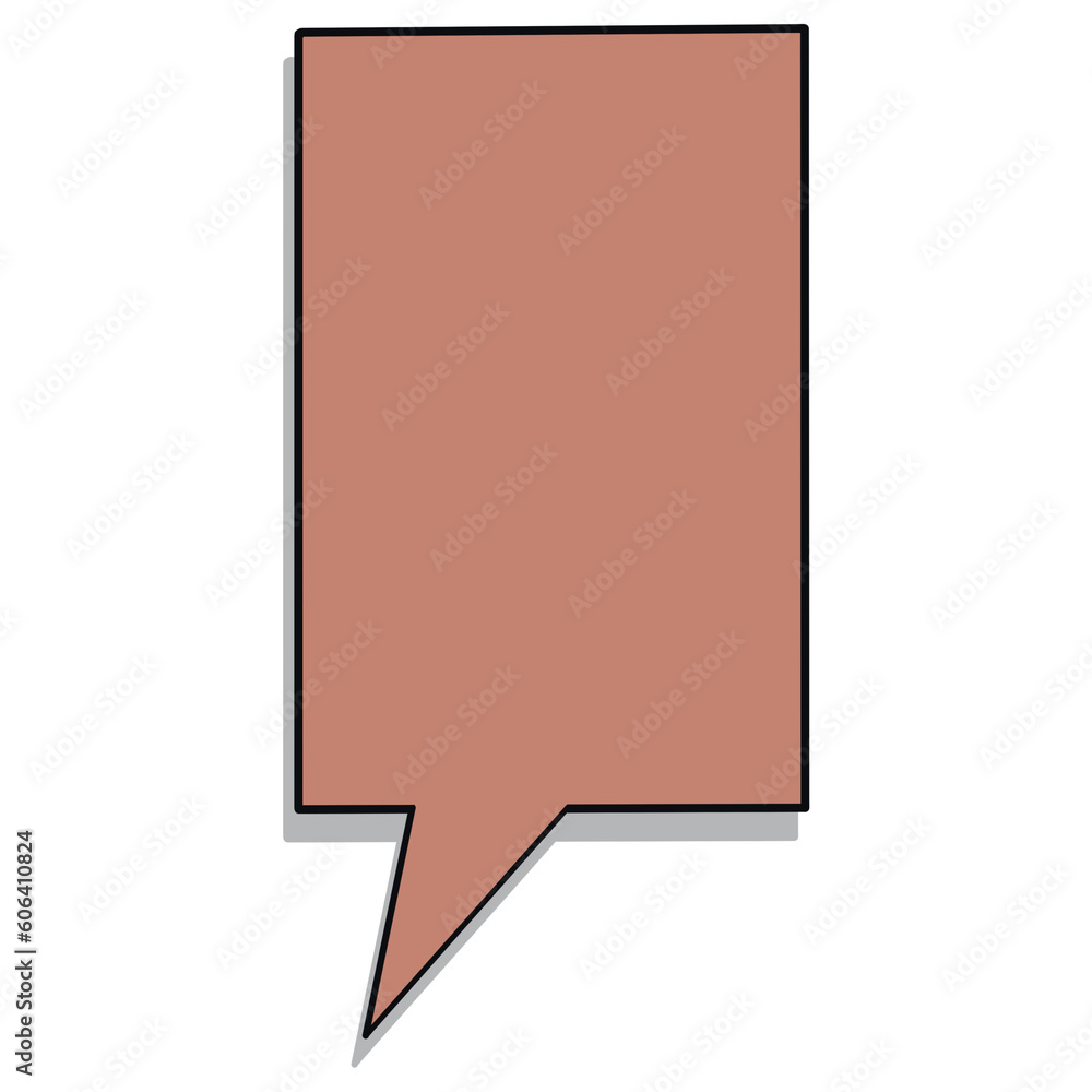 Brown Speech Bubble Icon, Text Box or Dialogue Box Brown Speech Bubble Icon, Text Box or Dialogue Box