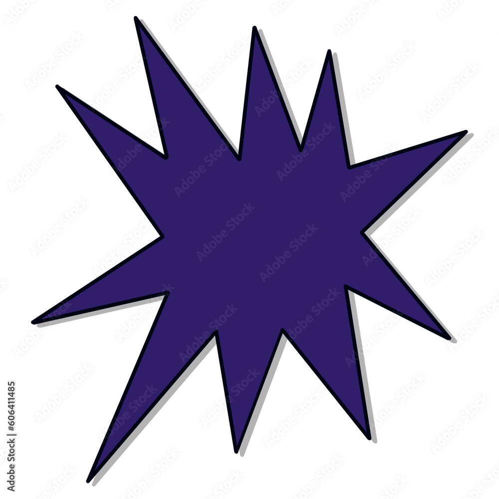 Violet Burst or Explosion Icon Violet Burst or Explosion Icon