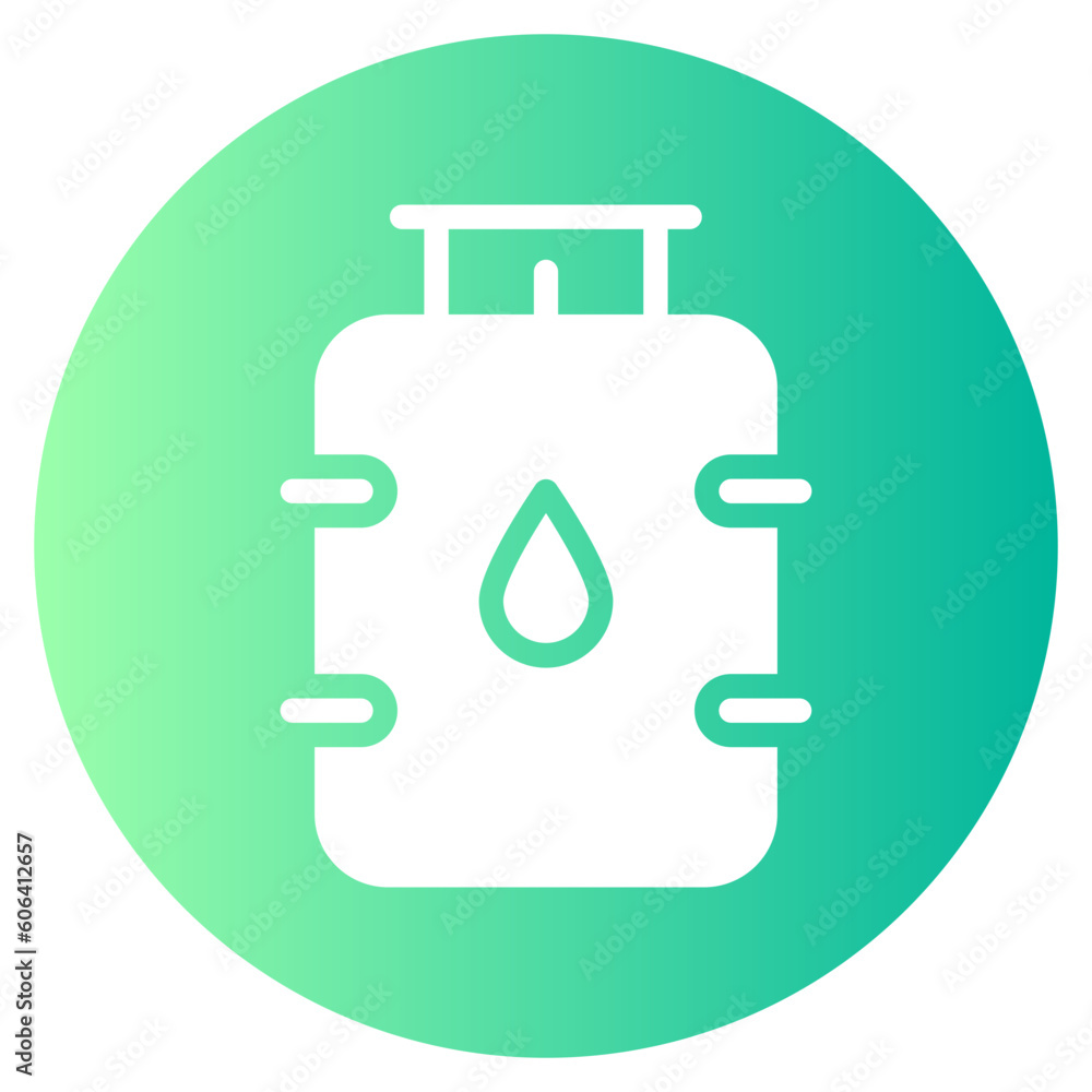 gas cylinder gradient icon gas cylinder gradient icon
