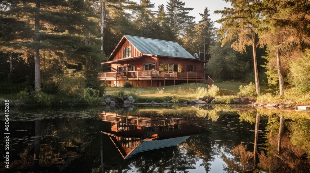 Φωτογραφία A serene meditation retreat center nestled in a peaceful natural setting, featuring meditation halls, tranquil gardens, and cozy accommodations for spiritual retreats