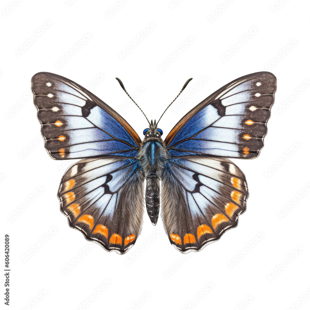 Brown argus butterfly - Aricia agestis. Transparent PNG. Generative AI Brown argus butterfly - Aricia agestis. Transparent PNG. Generative AI