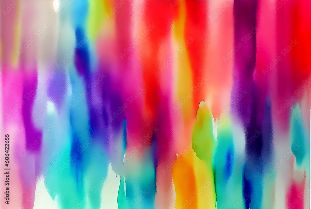 Vintage watercolor stripes on abstract paper.