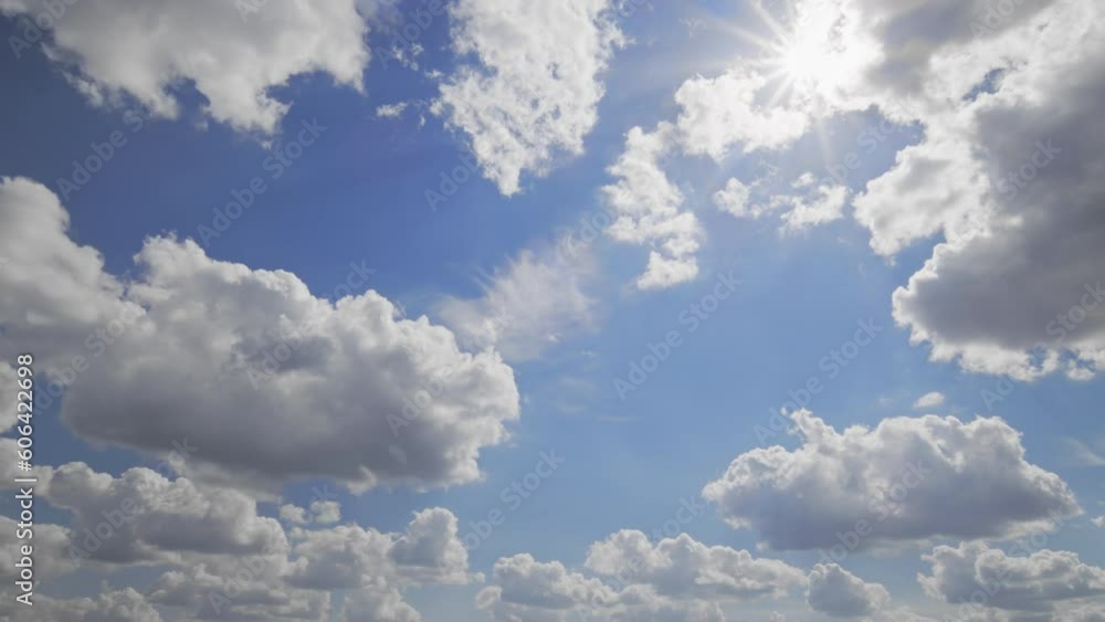 Clouds Form In Blue Sky Timelapse, climate or weather change Clouds Form In Blue Sky Timelapse, climate or weather change
