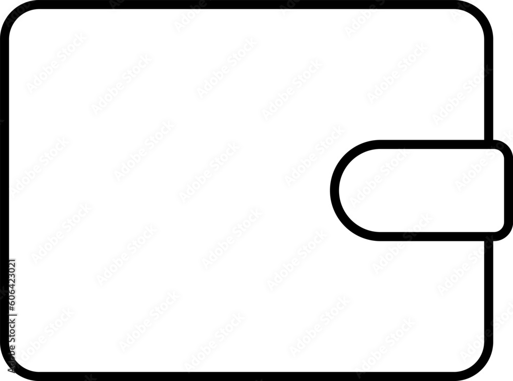 Wallet icon. Black line wallets on white background. Vector illustration. Wallet icon. Black line wallets on white background. Vector illustration.