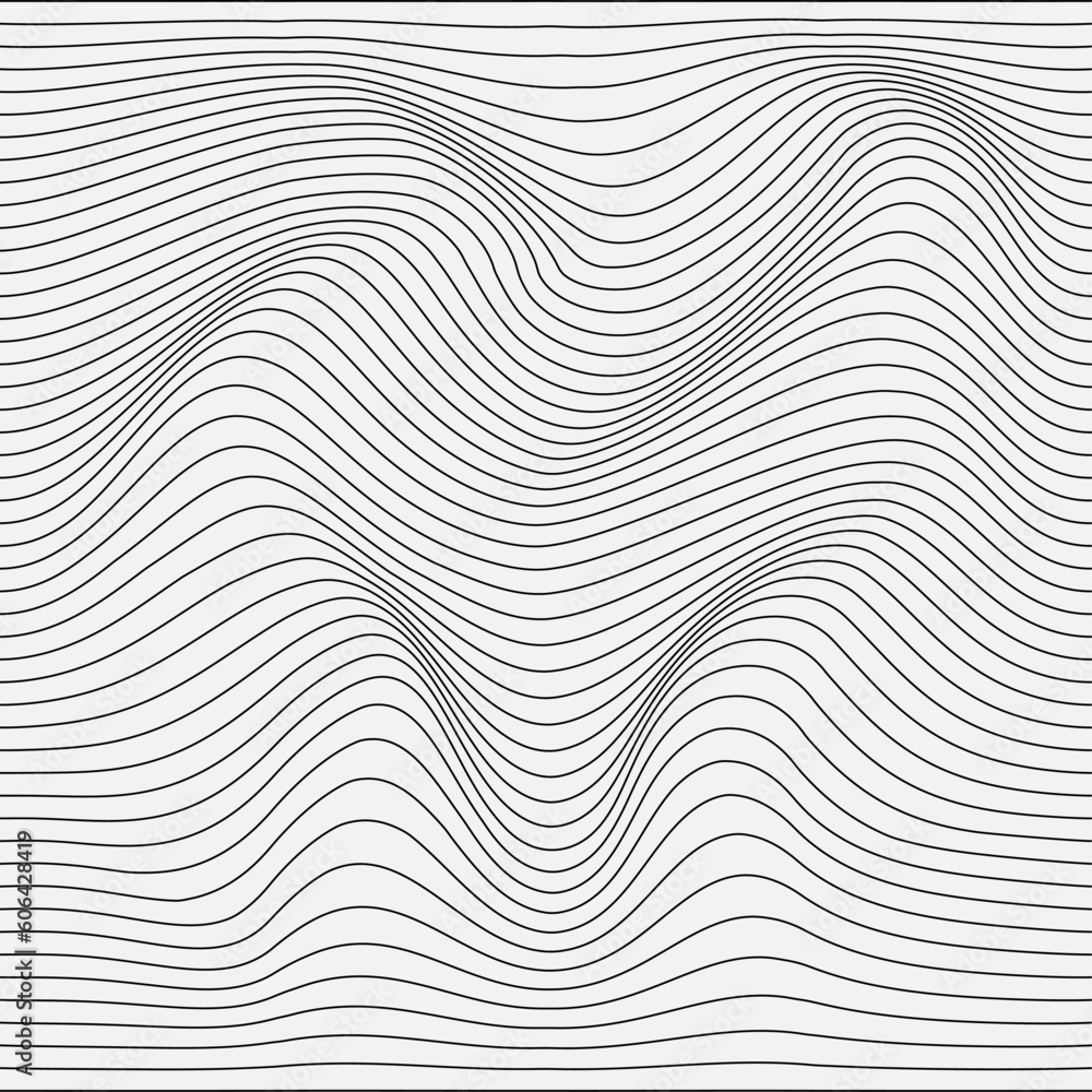 Abstract relief background with optical illusion of distortion. Vector illustration. Abstract relief background with optical illusion of distortion. Vector illustration.