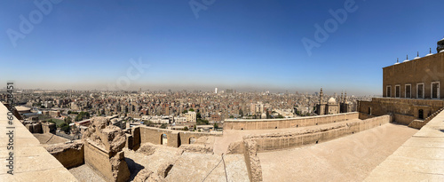 Vista panorámica aerea de la ciudad del El Cairo, Egipto. 