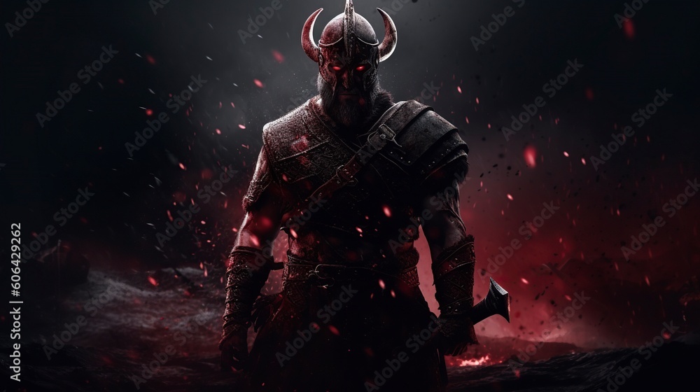 Viking Warrior, Generative AI, Illustration Viking Warrior, Generative AI, Illustration