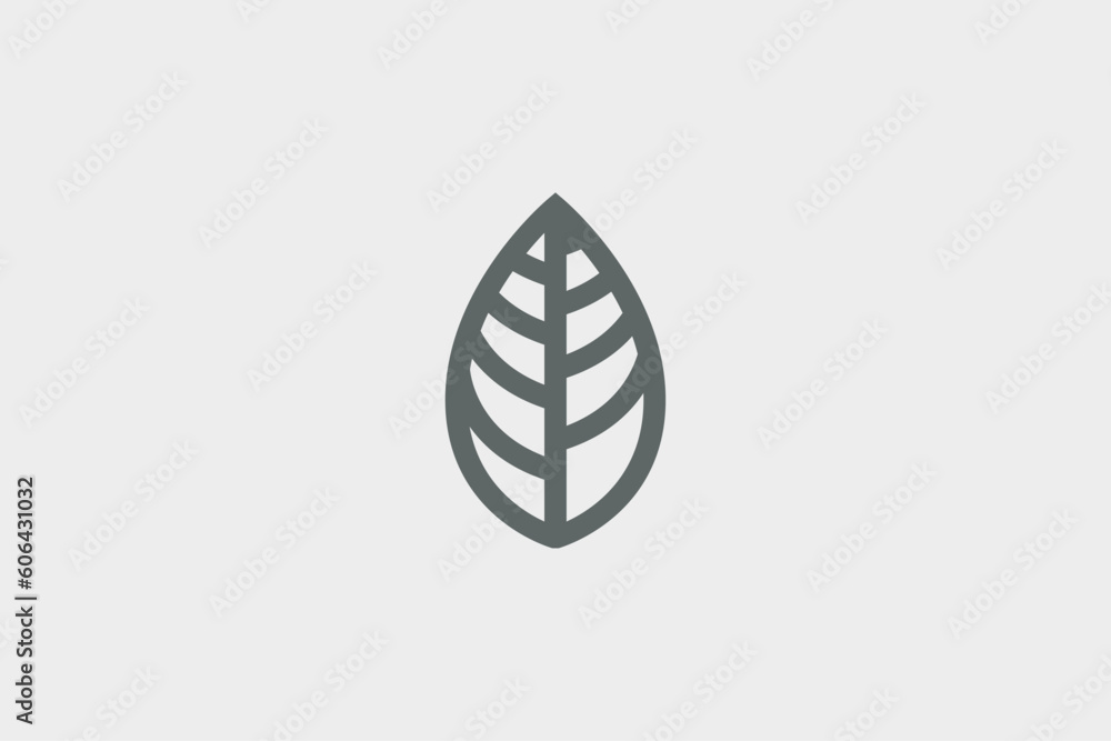 Illustration vector graphic of minimalist leaf. Good for logo Illustration vector graphic of minimalist leaf. Good for logo