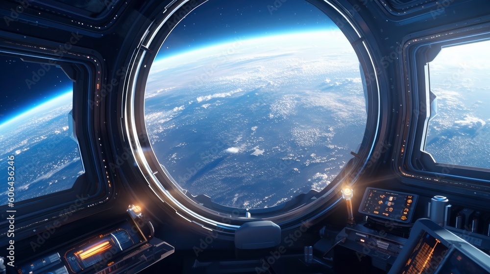 Beautiful view of the earth from space. Generative AI Beautiful view of the earth from space. Generative AI