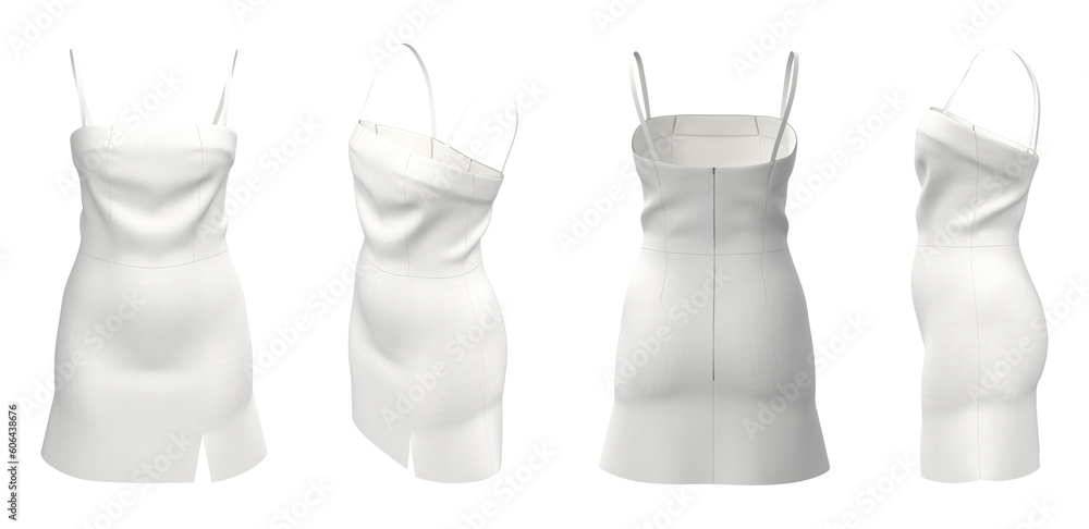 Little Dress. Isolated. White Dress Little Dress. Isolated. White Dress