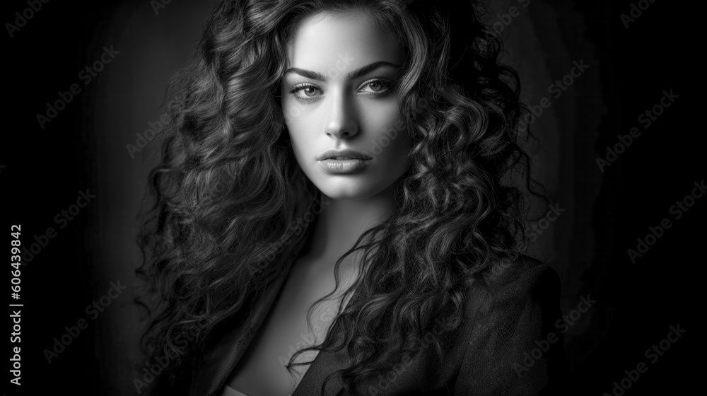 Very Pretty Woman Portrait in extreme LowKey Style Digital Art Generative AI KI Cover Magazin Bachground Very Pretty Woman Portrait in extreme LowKey Style Digital Art Generative AI KI Cover Magazin Bachground