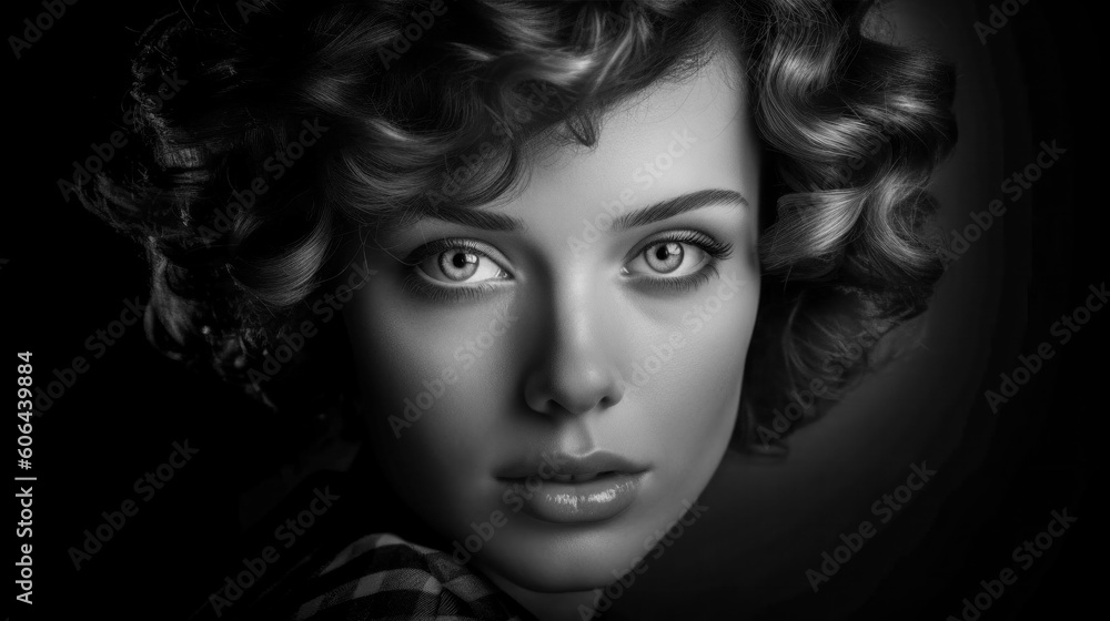 Very Pretty Woman Portrait in extreme LowKey Style Digital Art Generative AI KI Cover Magazin Bachground Very Pretty Woman Portrait in extreme LowKey Style Digital Art Generative AI KI Cover Magazin Bachground
