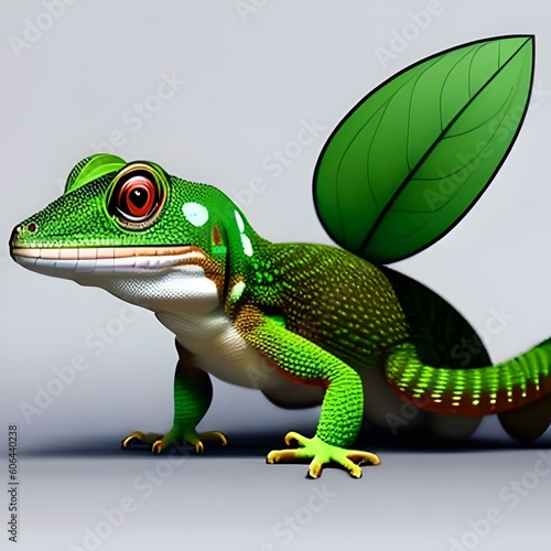 gecko illustration design generative ai