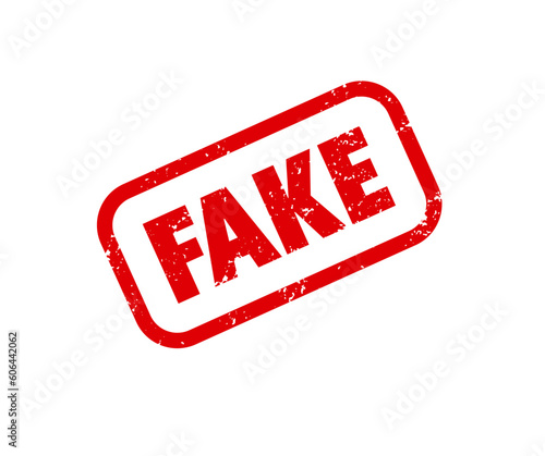 Fake Rubber Stamp. Fake red grunge rubber stamp vector design and illustration.


