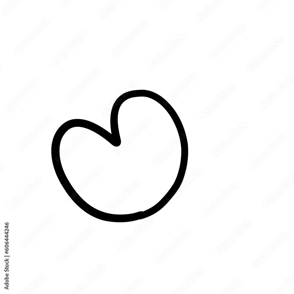 Heart love line icon illustration 