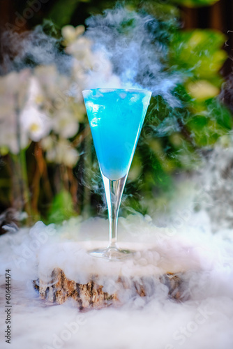 Drink with Decorative Decorated Background