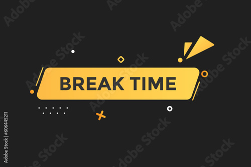 break time value vectors, sign, level bubble speech bonus 