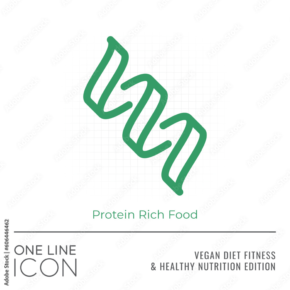Φωτογραφία Vegan Diet Fitness and Healthy Nutrition Edition of One Line Icon Series - Nucle