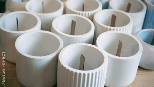 The process of making scented candles at home. Factory for the production of candles. A candle that crackles when burning. The process of pouring wax into molds.
