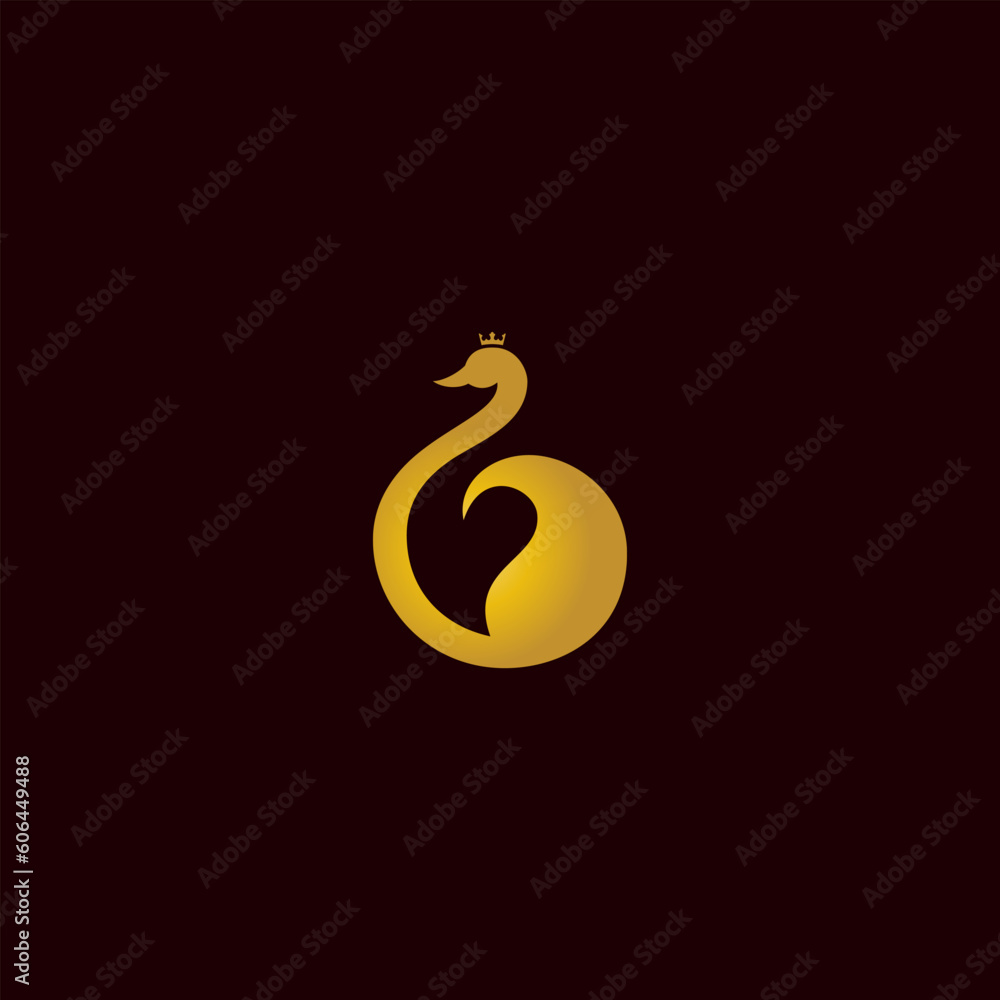 swan vector illustration for an icon,symbol or logo. swan template logo swan vector illustration for an icon,symbol or logo. swan template logo