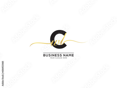 Letter Cwl Initial Fashion Brand Logo For You photo