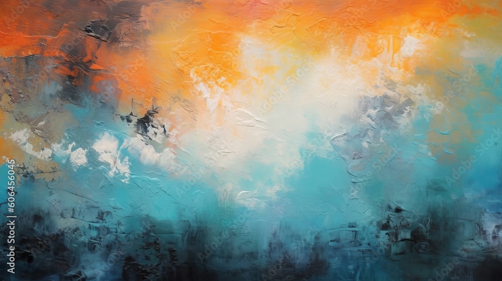 abstract painting background or texture, background with clouds, Generative AI