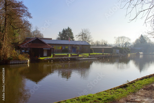 River wey in Guildford, England  photo