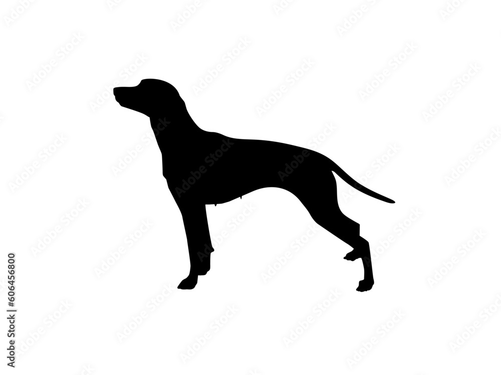 Dog Silhouette for Logo, Art Illustration, Apps, Pictogram, Website, or Graphic Design Element. Vector Illustration 