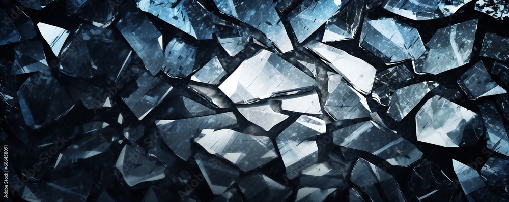 Shattered Broken Glass Texture Generative AI Shattered Broken Glass Texture Generative AI