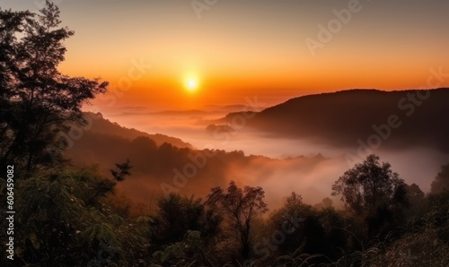 sunset over the mountains HD 8K wallpaper Stock Photography Photo Image