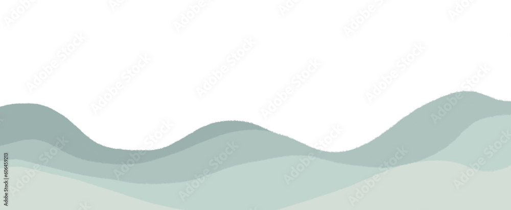 Aesthetic Wave Border. Aesthetic Wave Border.