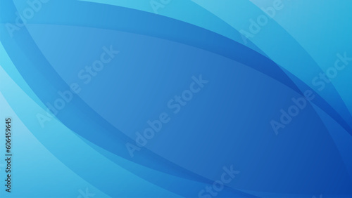 Abstract blue background with curve. Dynamic shape combination for business presentations, banners, cover flyers, brochures and posters © BoBloob