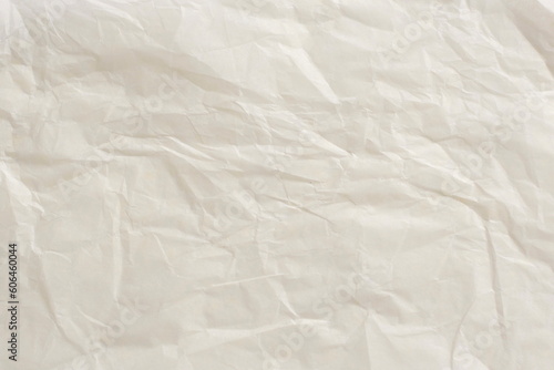 White ivory wrapping crumpled paper texture background © mashimara