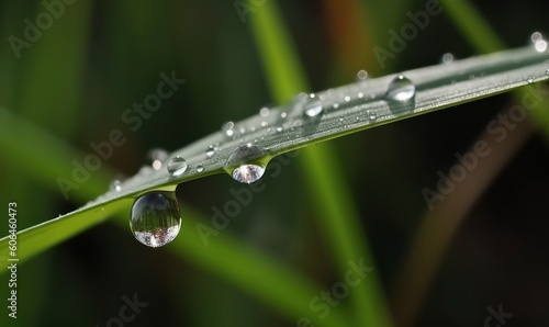 water drops on grass HD 8K wallpaper Stock Photography Photo Image