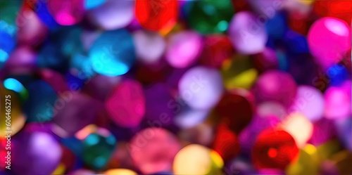 Background of multi-colored, colorfull, shiny, glass, precious or semi-precious stones.