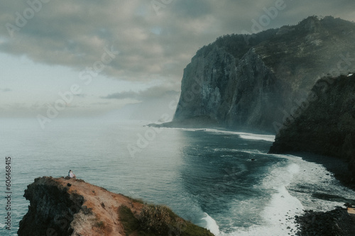 cliffs at sunset - madeira, madera