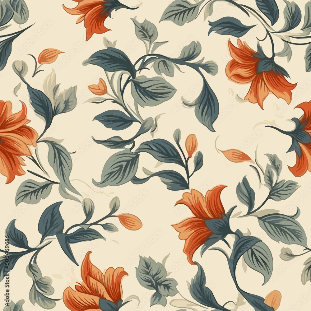 Simplicity in Bloom: Minimalistic Floral Pattern. Generative AI Simplicity in Bloom: Minimalistic Floral Pattern. Generative AI