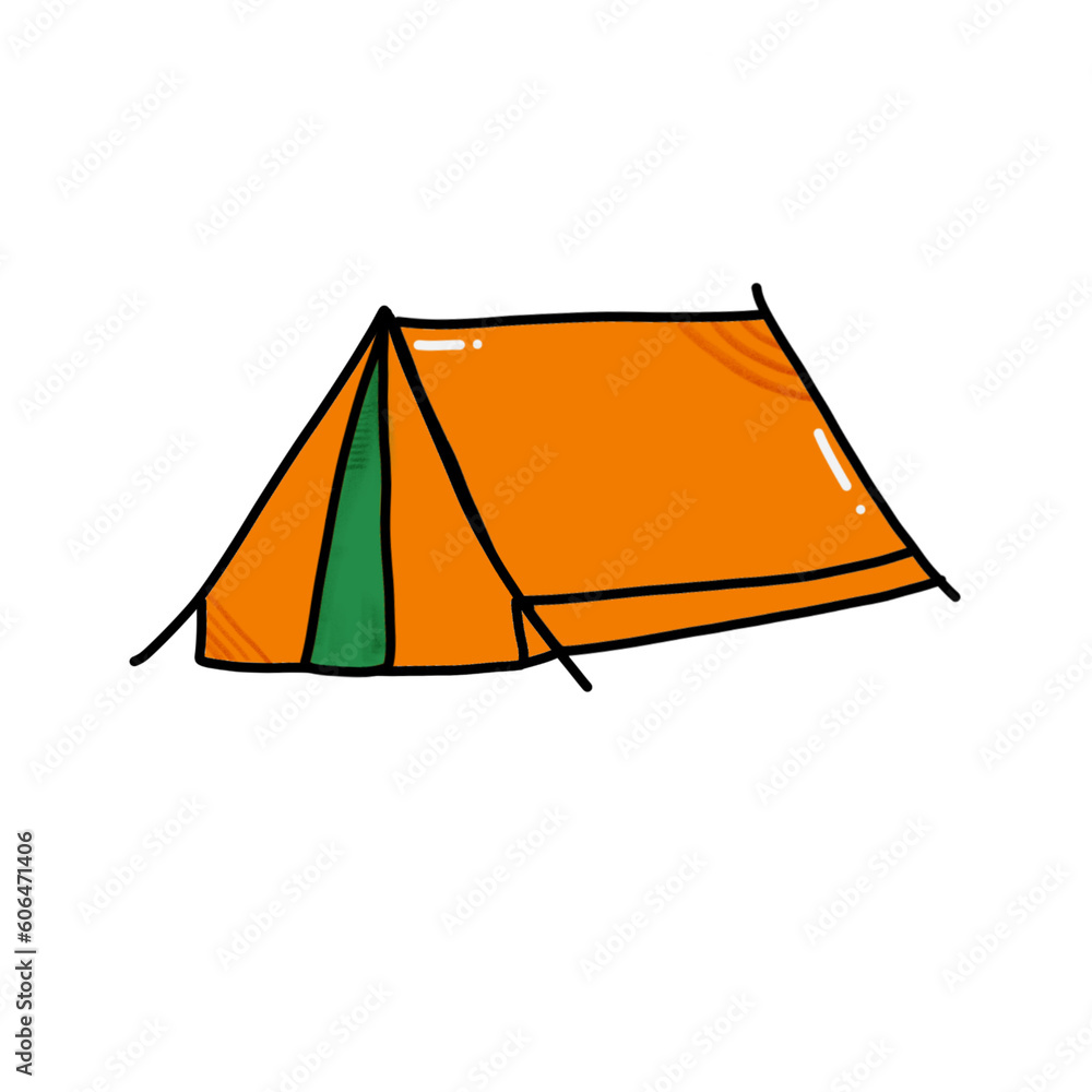 set of camping tent