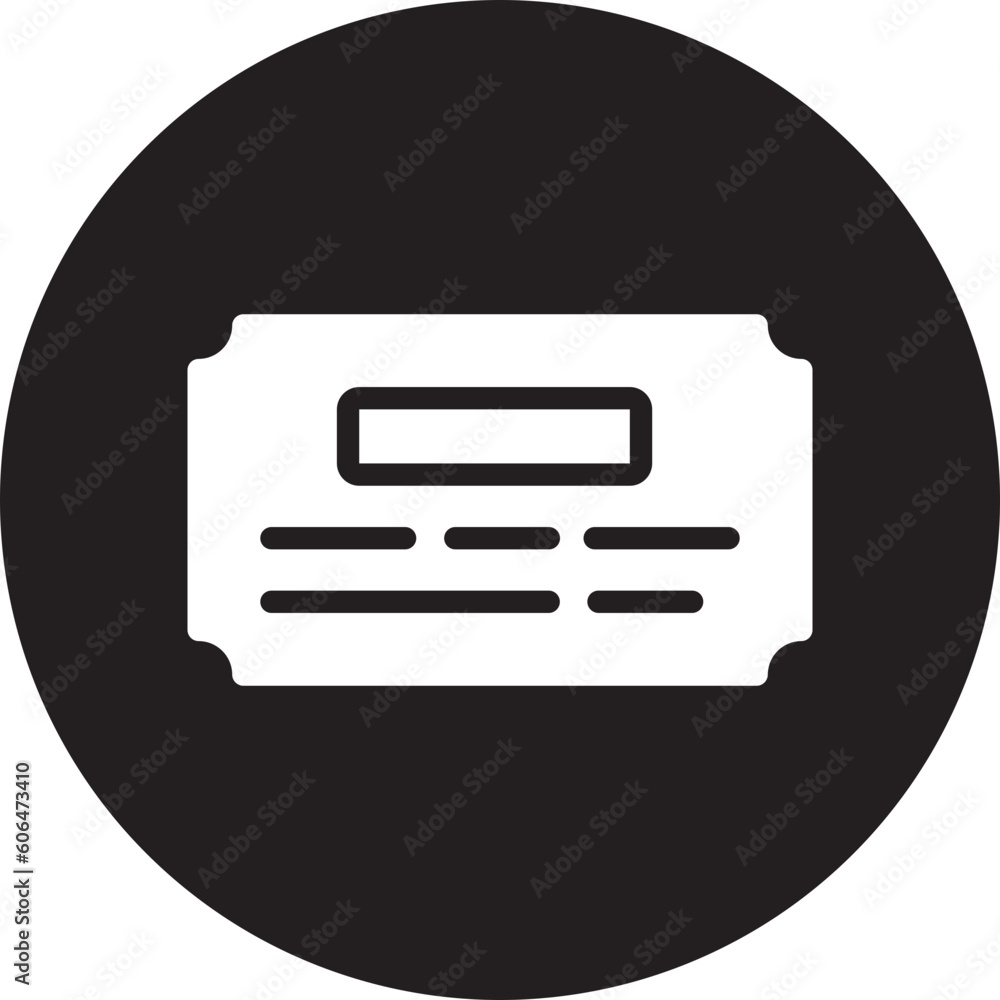 ticket glyph icon ticket glyph icon