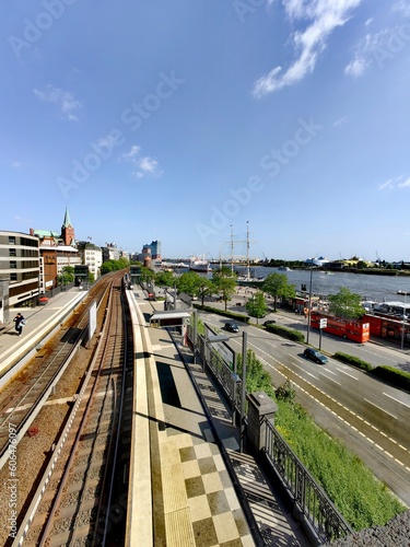 railway bridge in the city