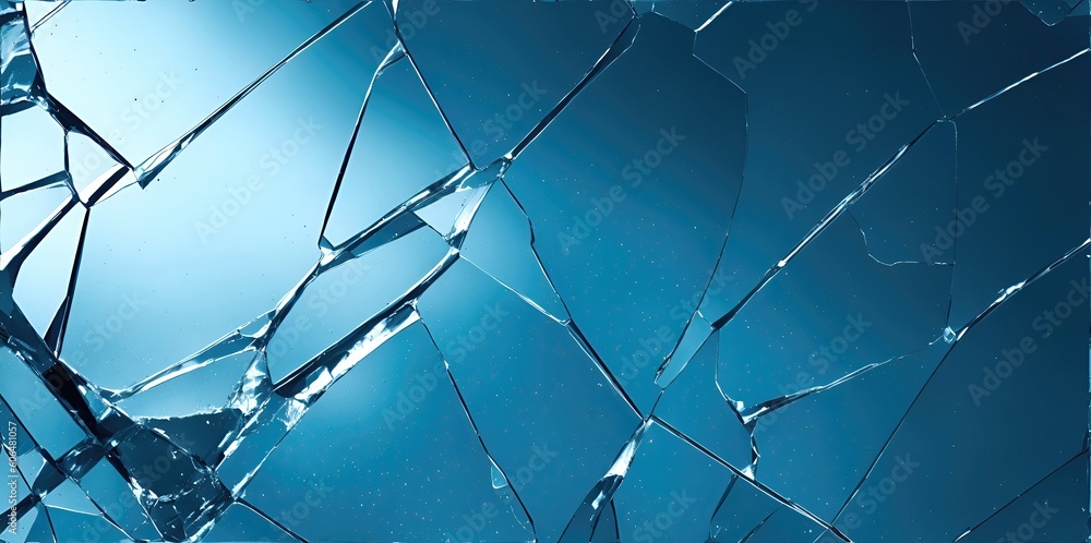 Broken glass mirror or glass into small pieces. Stock Illustration ...