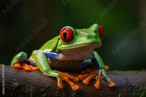 Tree frog Agalychnis callidryas, Generative ai © Marius