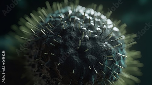Dark alien virus cell