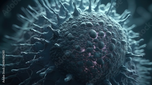 Dark alien virus cell